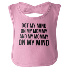 Mind On Mommy Infant Baby Bib-Direct To Garment Print-Brisco Baby