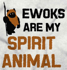 Ewoks Spirit Animal Romper Bodysuit-Direct To Garment Print-Brisco Baby