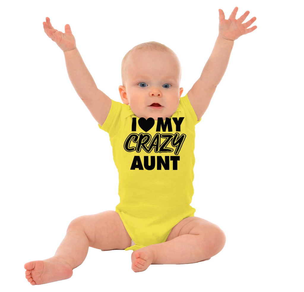 Crazy Aunt Romper Bodysuit-Direct To Garment Print-Brisco Baby