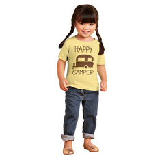 Happy Camper Infant Toddler T Shirt-Direct To Garment Print-Brisco Baby
