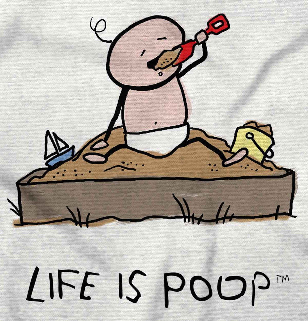 Eating Sand Infant Toddler T Shirt-Direct To Garment Print-Brisco Baby