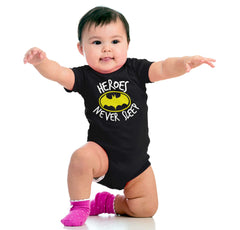 Heroes Never Sleep Romper Bodysuit-Direct To Garment Print-Brisco Baby