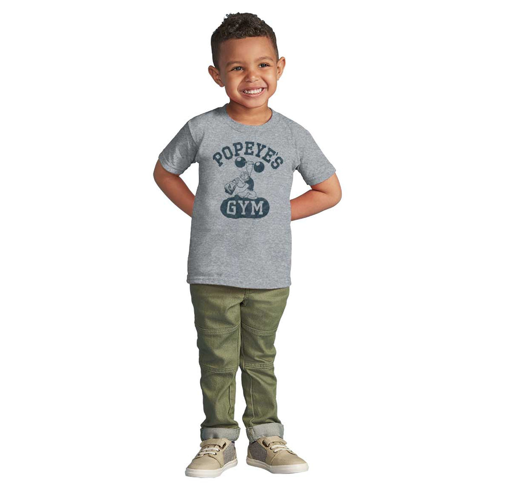 Popeye's Gym Infant Toddler T Shirt-Direct To Garment Print-Brisco Baby