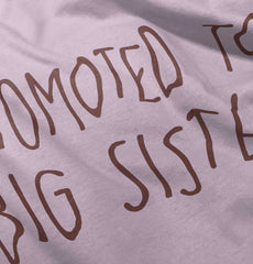 Promoted To Big Sister Infant Baby Bib-Direct To Garment Print-Brisco Baby