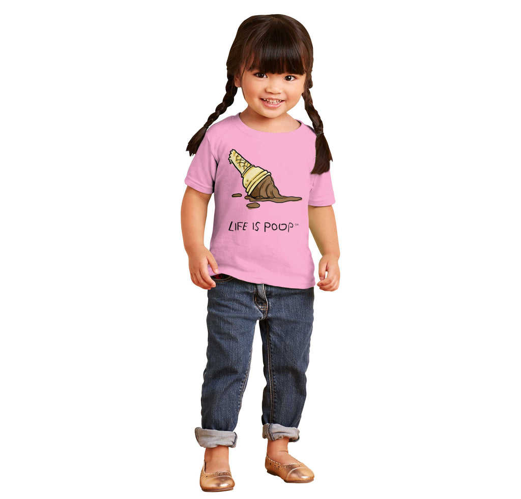 Dropped Cone Infant Toddler T Shirt-Direct To Garment Print-Brisco Baby