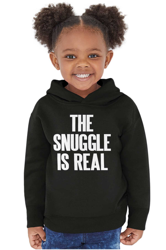 Snuggle Is Real Toddler Pullover Hoodie-Direct To Garment Print-Brisco Baby