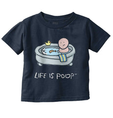 Poop in Bath Infant Toddler T Shirt-Direct To Garment Print-Brisco Baby