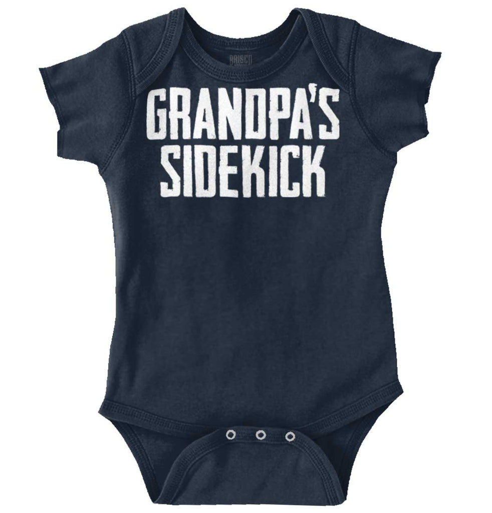 Grandpa's Sidekick Romper Bodysuit-Direct To Garment Print-Brisco Baby