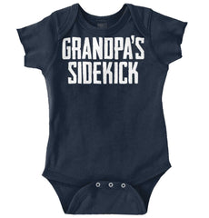 Grandpa's Sidekick Romper Bodysuit-Direct To Garment Print-Brisco Baby
