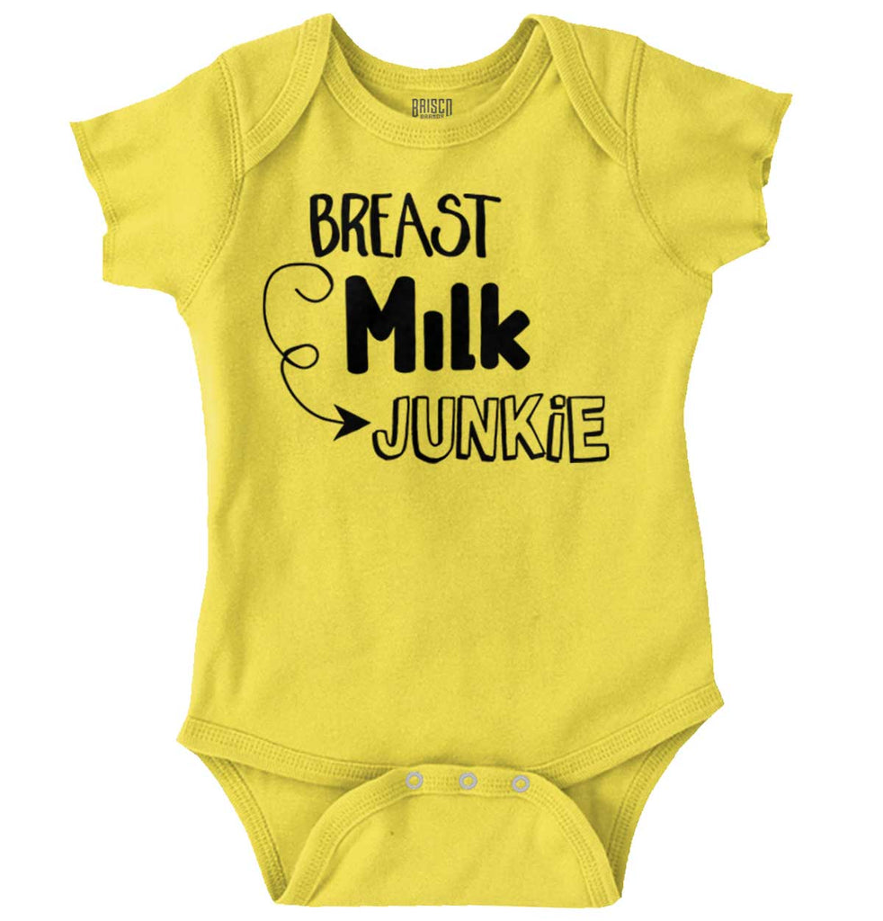 Milk Junkie Romper Bodysuit-Direct To Garment Print-Brisco Baby