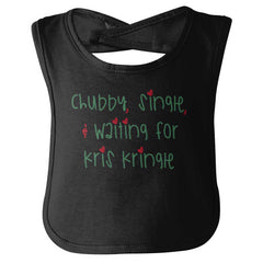 Waiting For Kris Kringle Infant Baby Bib-Direct To Garment Print-Brisco Baby