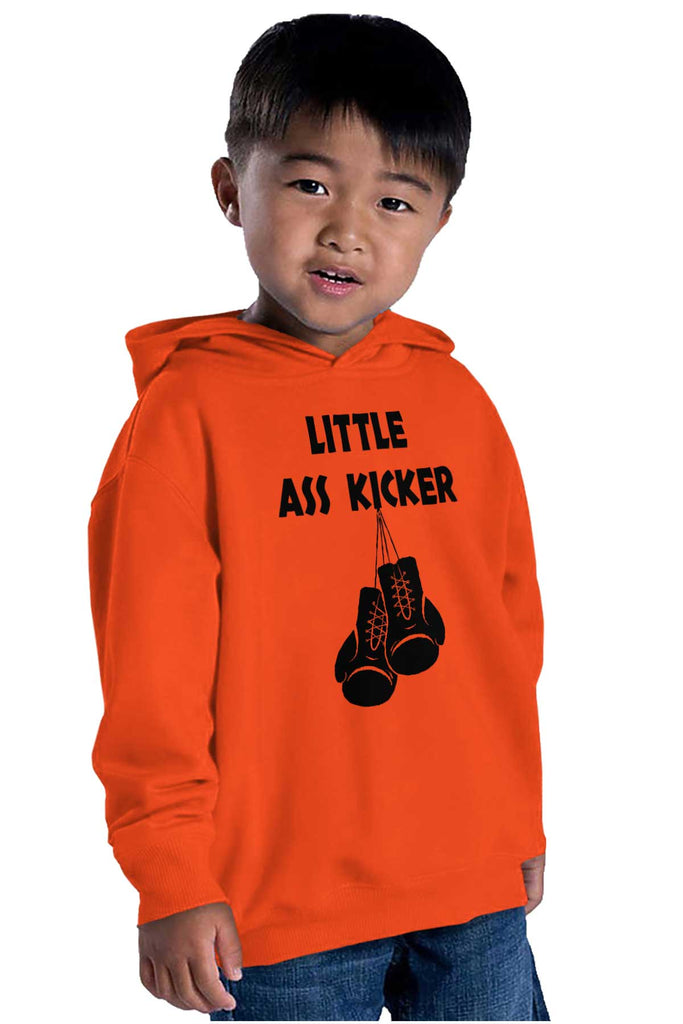 Little Ass Kicker Toddler Pullover Hoodie-Direct To Garment Print-Brisco Baby