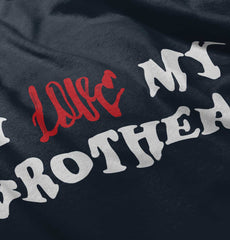 Love My Brothers Romper Bodysuit-Direct To Garment Print-Brisco Baby
