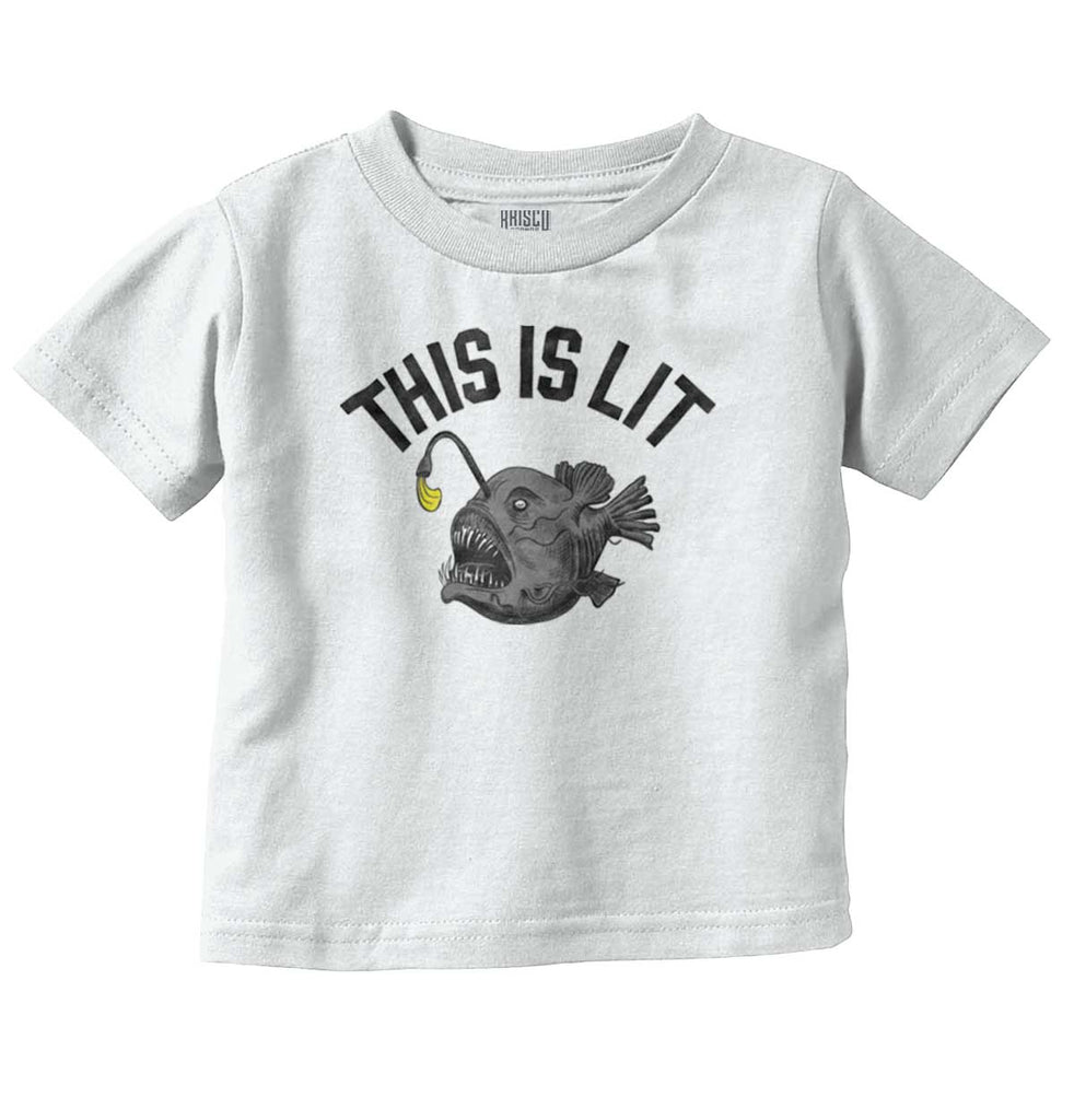 This Is Lit Infant Toddler T Shirt-Direct To Garment Print-Brisco Baby