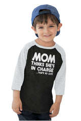 In Charge Toddler Baseball-Direct To Garment Print-Brisco Baby