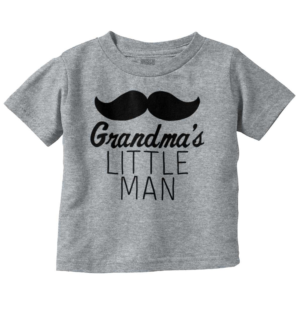 Grandma's Little Man Infant Toddler T Shirt-Direct To Garment Print-Brisco Baby