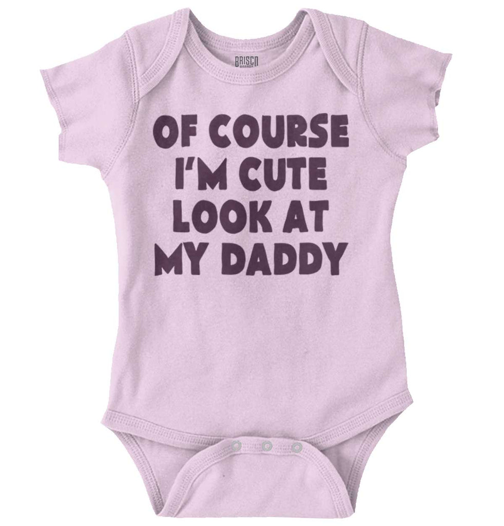 I'm Cute Romper Bodysuit-Direct To Garment Print-Brisco Baby