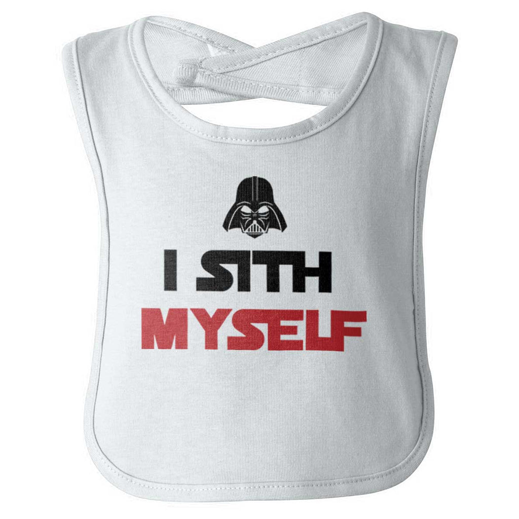 I Sith Myself Infant Baby Bib-Direct To Garment Print-Brisco Baby