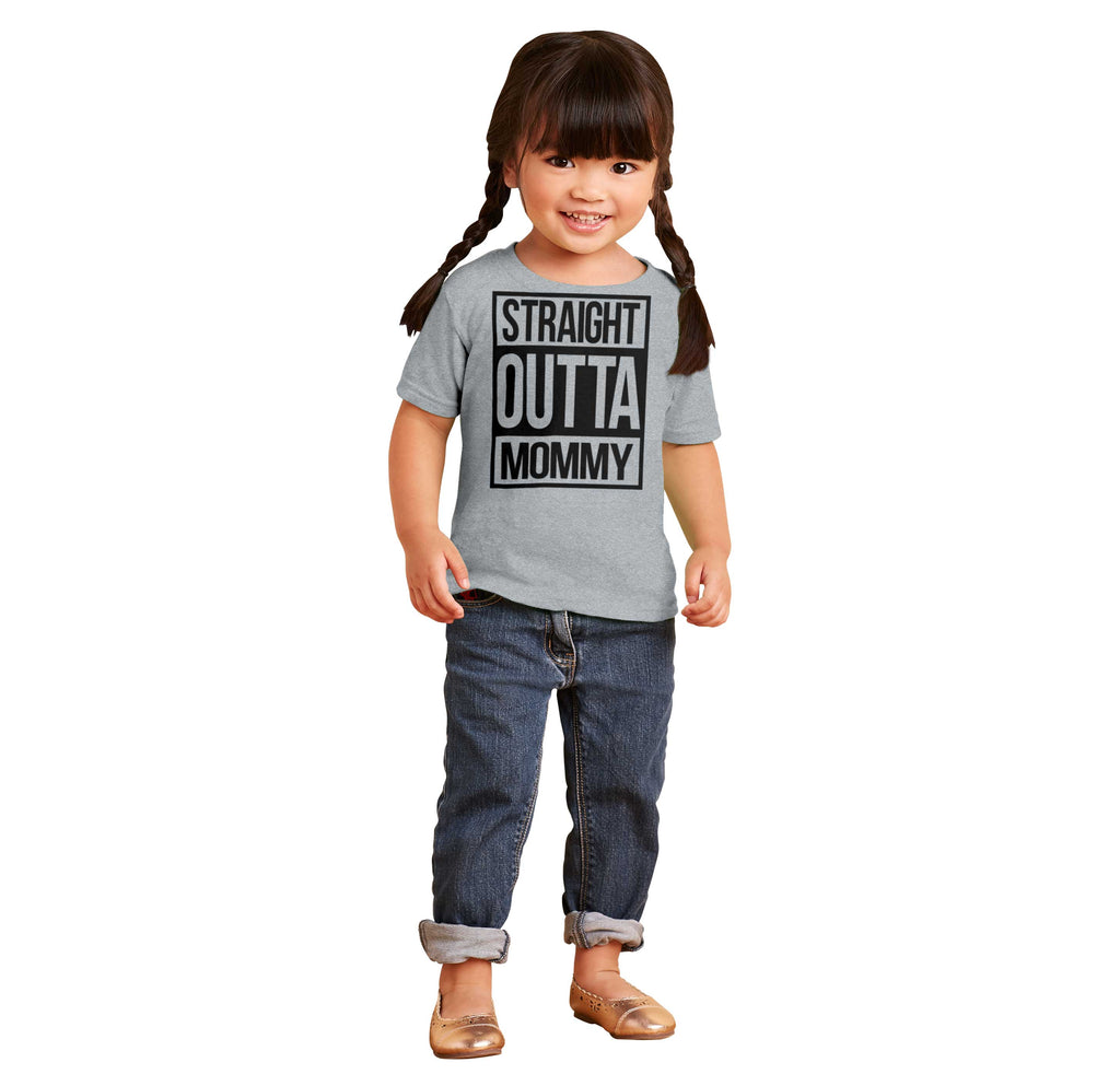 Straight Outta Mommy Infant Toddler T Shirt-Direct To Garment Print-Brisco Baby