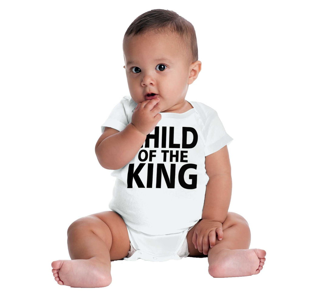 Child Of The King Romper Bodysuit-Direct To Garment Print-Brisco Baby