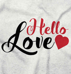 Hello Love Maternity T-Shirt-Direct To Garment Print-Brisco Baby