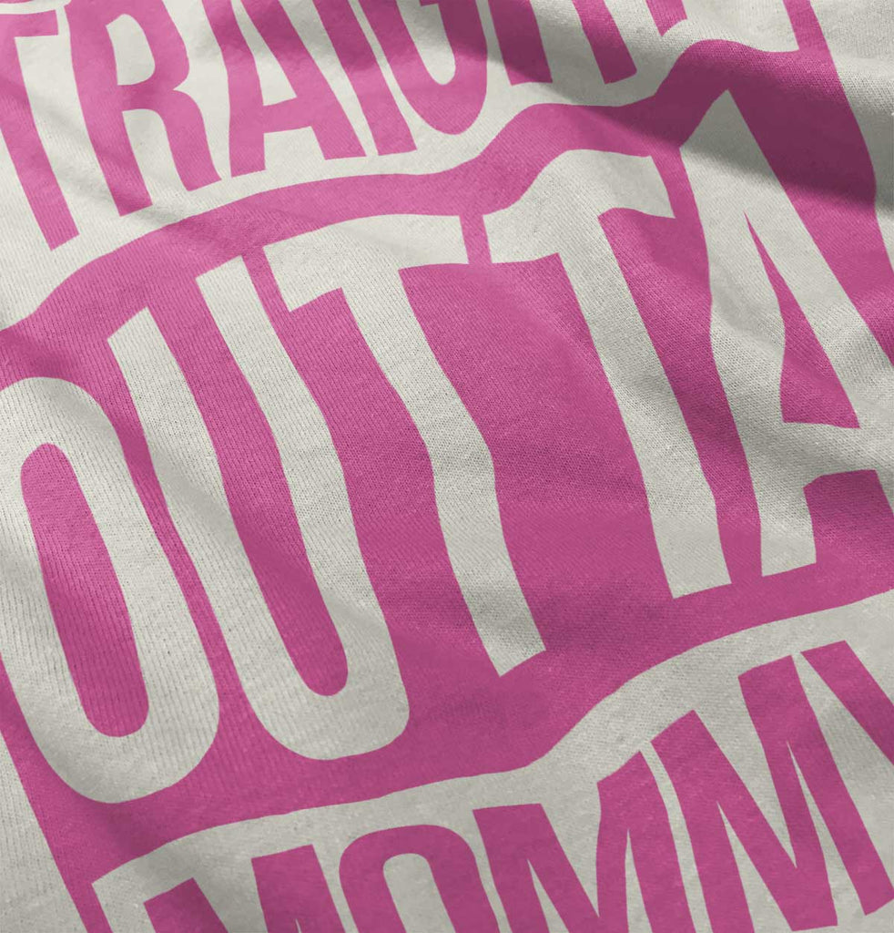 Straight Outta Mommy Baby Striped Skirt Dress-Direct To Garment Print-Brisco Baby