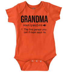 Grandma Romper Bodysuit-Direct To Garment Print-Brisco Baby