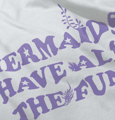 Mermaids Have Fun Romper Bodysuit-Direct To Garment Print-Brisco Baby