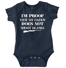 Shoot Blanks Romper Bodysuit-Direct To Garment Print-Brisco Baby