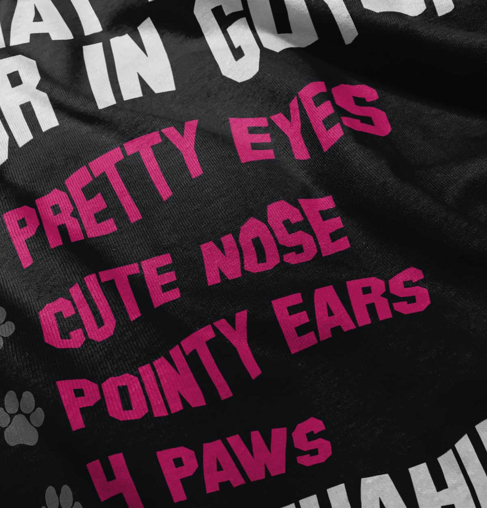 Chihuahua Checklist Romper Bodysuit-Direct To Garment Print-Brisco Baby