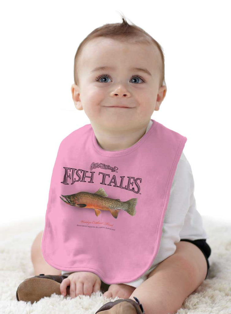 Cutthroat Trout Infant Baby Bib-Direct To Garment Print-Brisco Baby