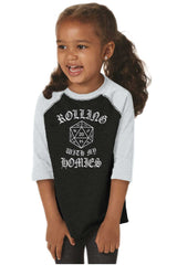 Rolling With My Homies Dungeons Toddler Baseball-Direct To Garment Print-Brisco Baby