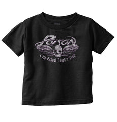 Old School Metal Infant Toddler T Shirt-Direct To Garment Print-Brisco Baby