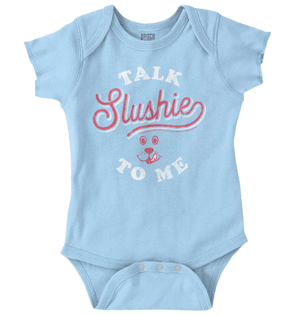 Talk Slushie To Me Romper Bodysuit-Direct To Garment Print-Brisco Baby