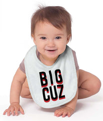 Big Cuz Infant Baby Bib-Direct To Garment Print-Brisco Baby
