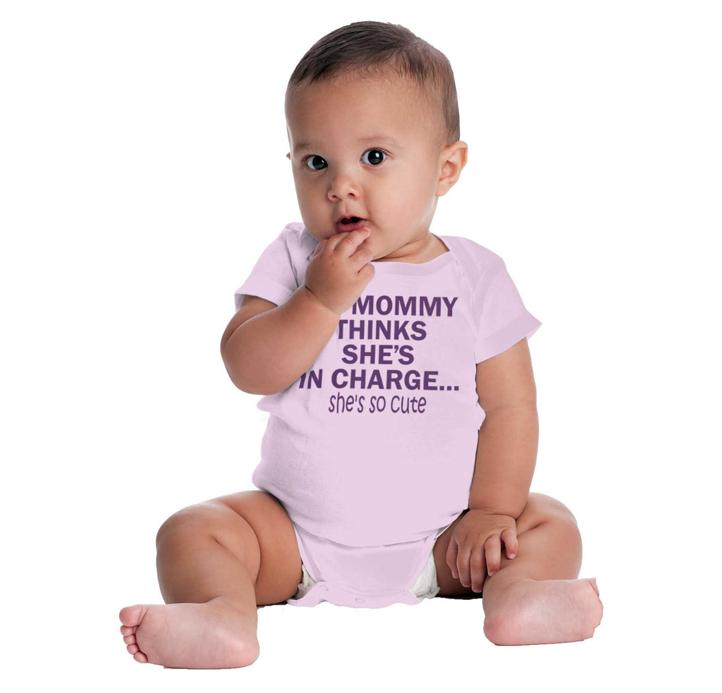She's So Cute Romper Bodysuit-Direct To Garment Print-Brisco Baby