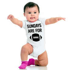 Sundays for Football Romper Bodysuit-Direct To Garment Print-Brisco Baby