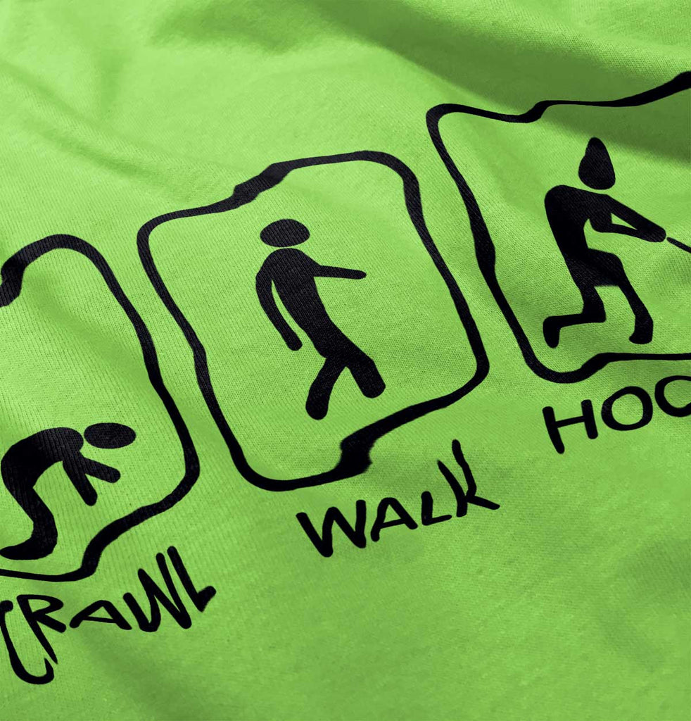 Crawl Walk Hockey Romper Bodysuit-Direct To Garment Print-Brisco Baby