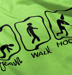 Crawl Walk Hockey Romper Bodysuit-Direct To Garment Print-Brisco Baby