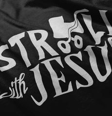 Stroll With Jesus Toddler Football Jersey Tee-Direct To Garment Print-Brisco Baby