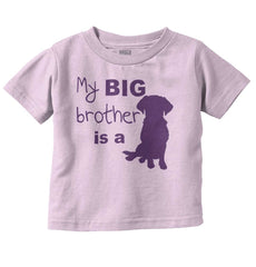 Brother is a Dog Infant Toddler T Shirt-Direct To Garment Print-Brisco Baby