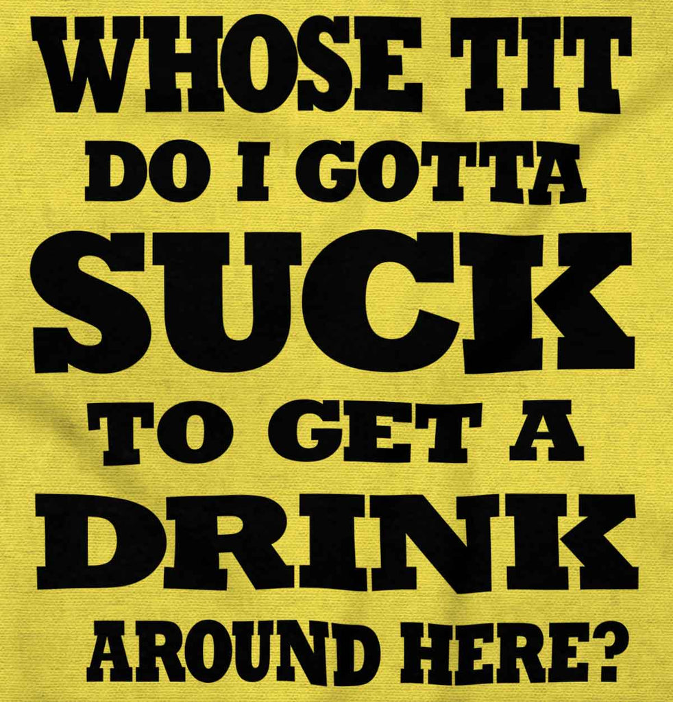 Get A Drink Romper Bodysuit-Direct To Garment Print-Brisco Baby