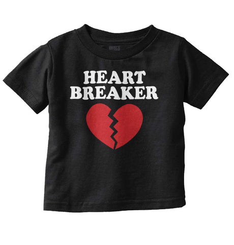 Heart Breaker Infant Toddler T Shirt-Direct To Garment Print-Brisco Baby