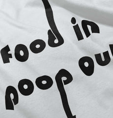 Poop out Romper Bodysuit-Direct To Garment Print-Brisco Baby