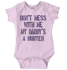 Daddy's A hunter Romper Bodysuit-Direct To Garment Print-Brisco Baby