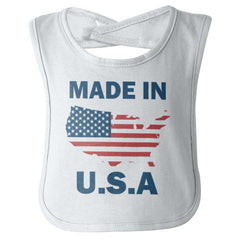 Made in USA Infant Baby Bib-Direct To Garment Print-Brisco Baby