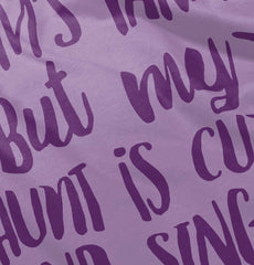 Aunt is Single Toddler Ruffled Trim T-Shirt-Direct To Garment Print-Brisco Baby