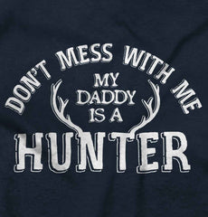 Daddy Is A Deer Hunter Romper Bodysuit-Direct To Garment Print-Brisco Baby