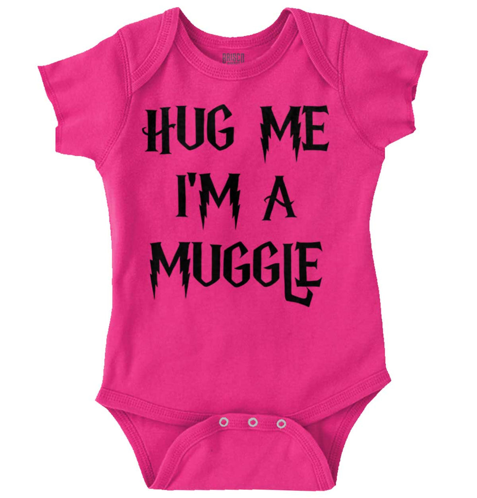 Hug Me I'm A Muggle Romper Bodysuit-Direct To Garment Print-Brisco Baby