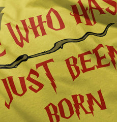 He Who Just Been Born Romper Bodysuit-Direct To Garment Print-Brisco Baby